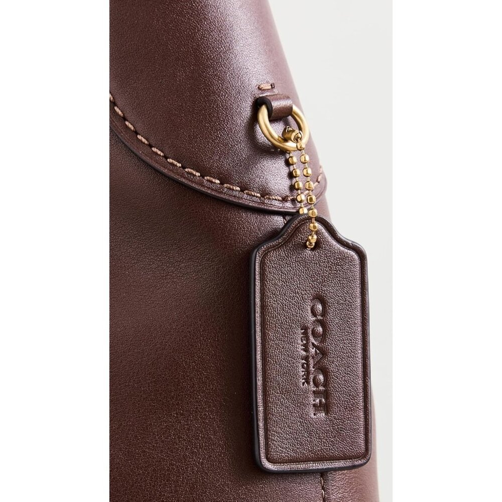 Women's Maple 100% Leather Imported Conditioner Brooklyn Shoulder Bag - Picture 2 of 6